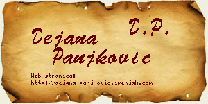 Dejana Panjković vizit kartica